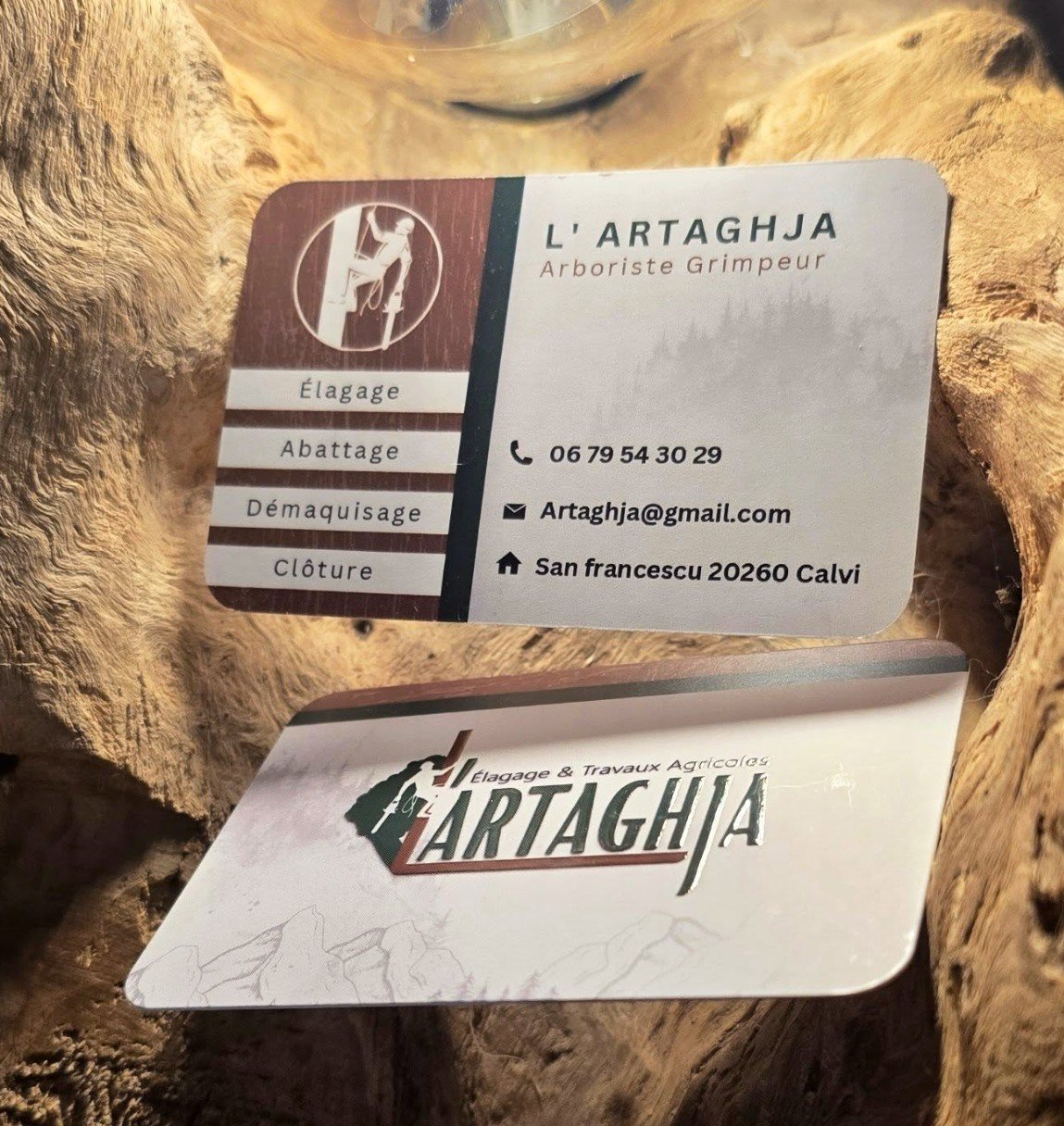 Réalisation graphique G CRAFT en Corse